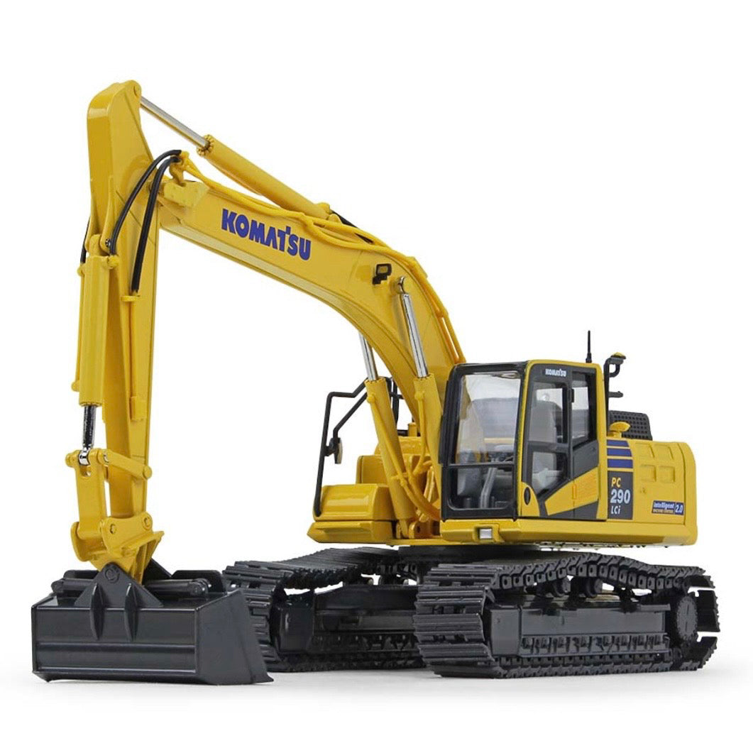 First Gear Komatsu PC290 LCI-11 Excavator with Swivel Grading Bucket