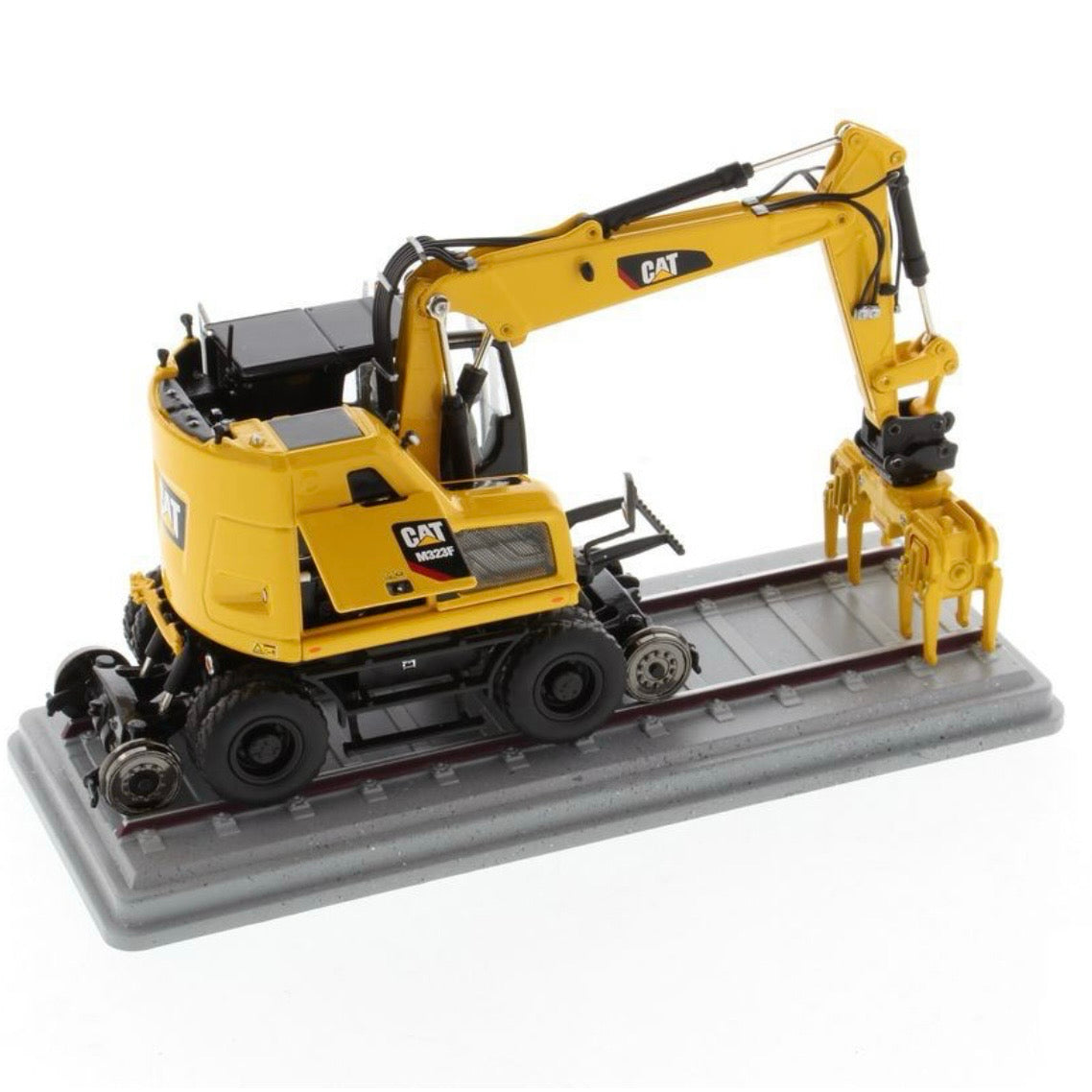 Diecast Masters Cat® M323F Railroad Wheeled Excavator