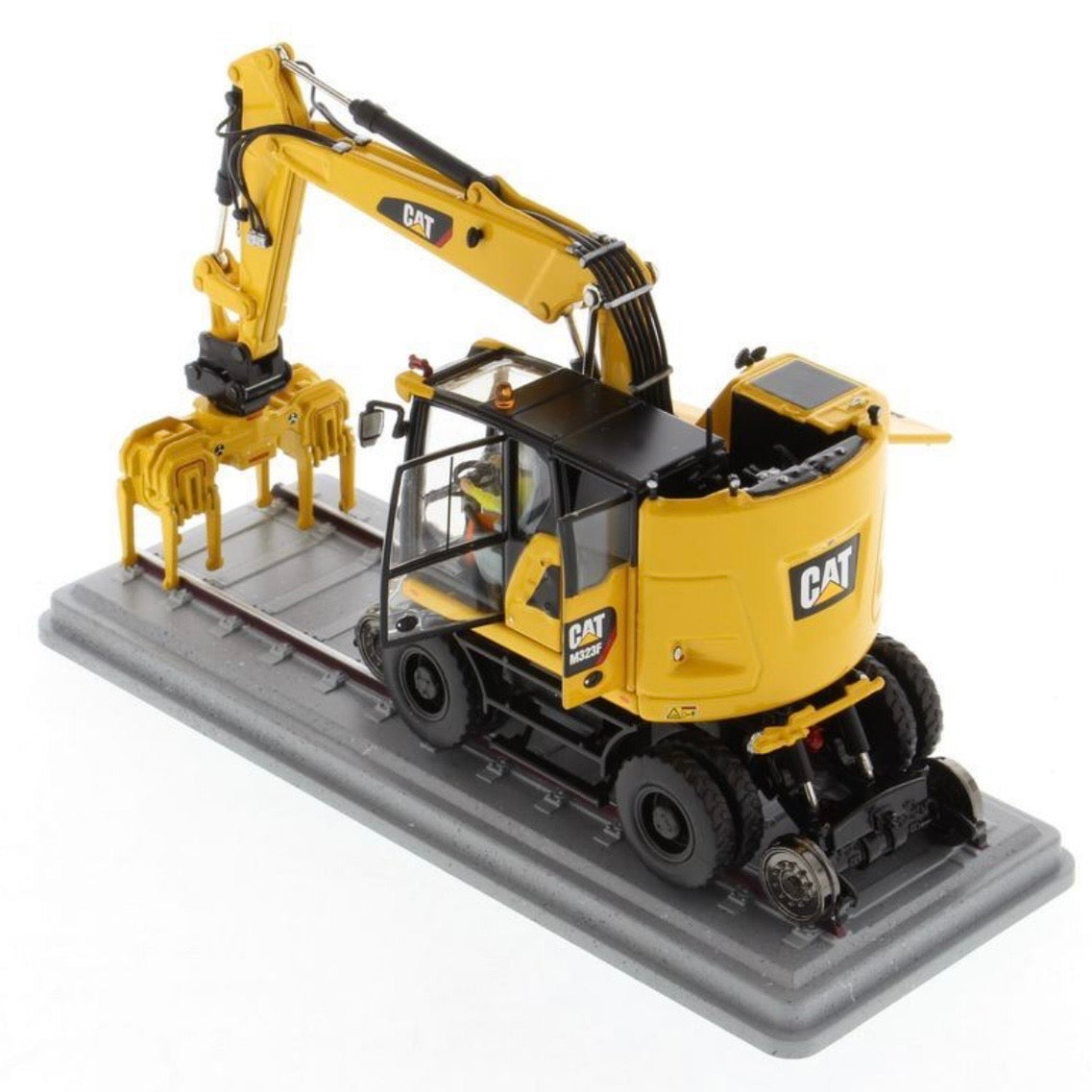 Diecast Masters Cat® M323F Railroad Wheeled Excavator