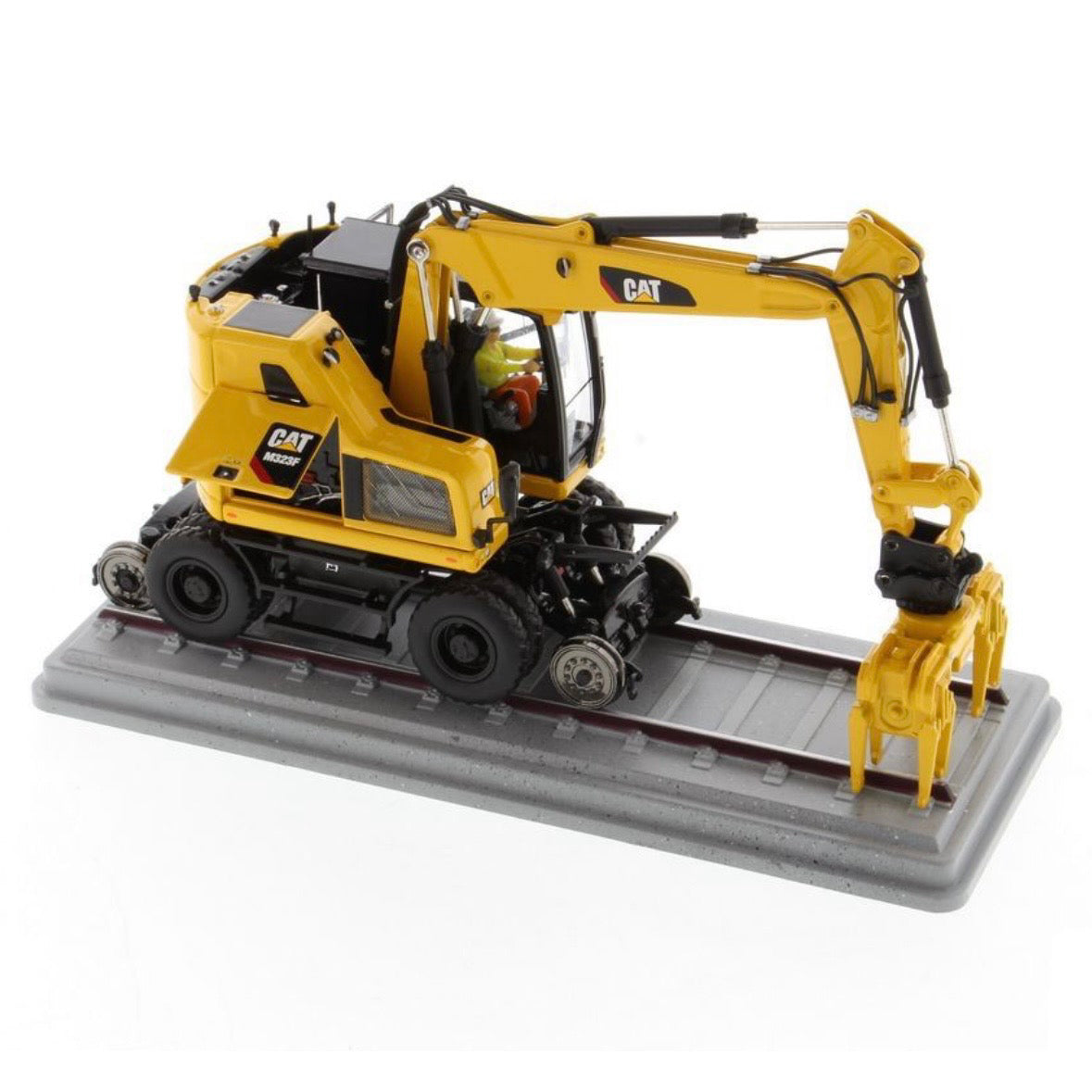 Diecast Masters Cat® M323F Railroad Wheeled Excavator
