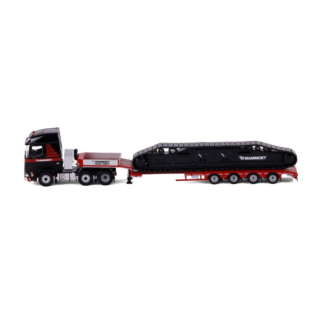 Mammoet DAF XG 6x2 with 4 Axle Faymonville Lowloader & Crawler Load