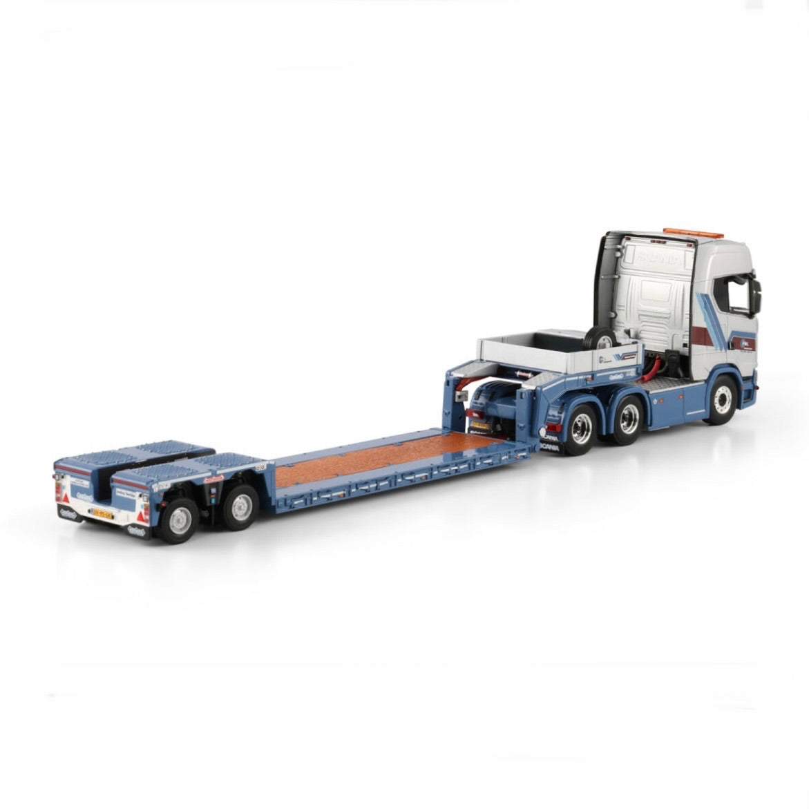 WSI Pol Transport Scania S Highline CS20H 6x4 with Nooteboom EURO PX Low Loader