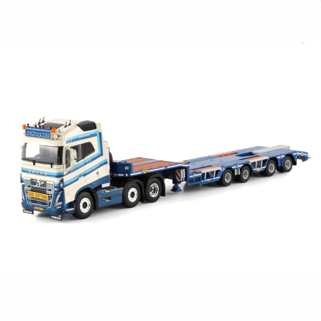 WSI Schoones B.V. Volvo FH5 Globetrotter 6x2 with Wheel Well Low Loader