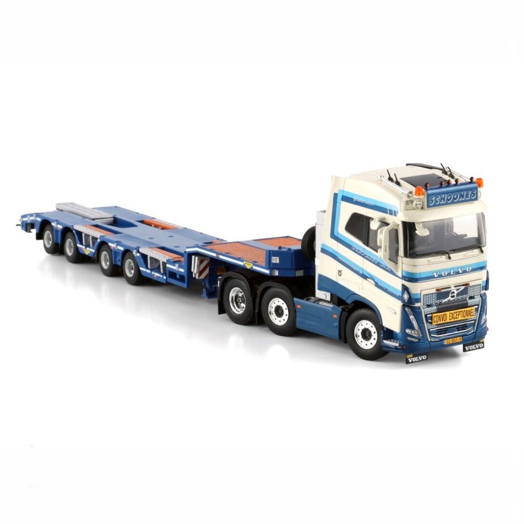 WSI Schoones B.V. Volvo FH5 Globetrotter 6x2 with Wheel Well Low Loader