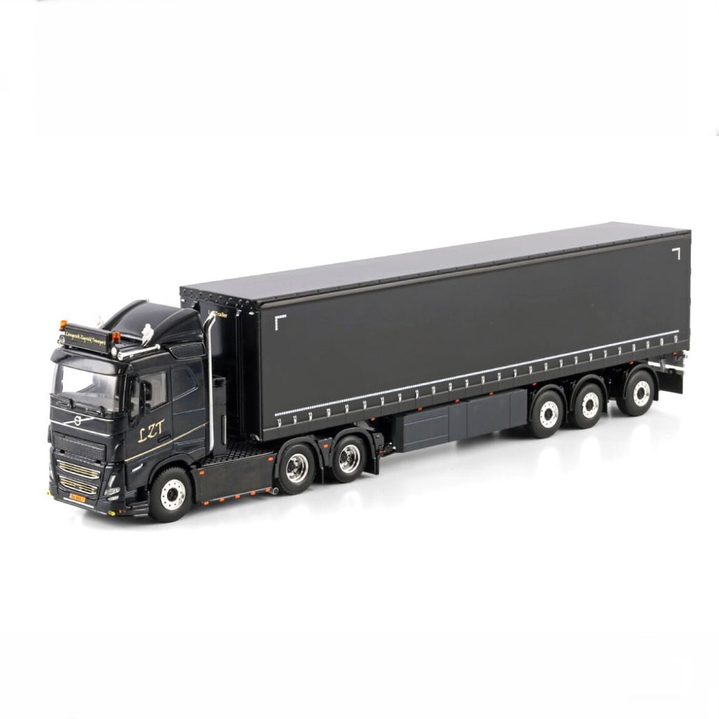 WSI Langerak Zegveld Volvo FH5 Sleeper 6x2 Tag with Curtainside Trailer