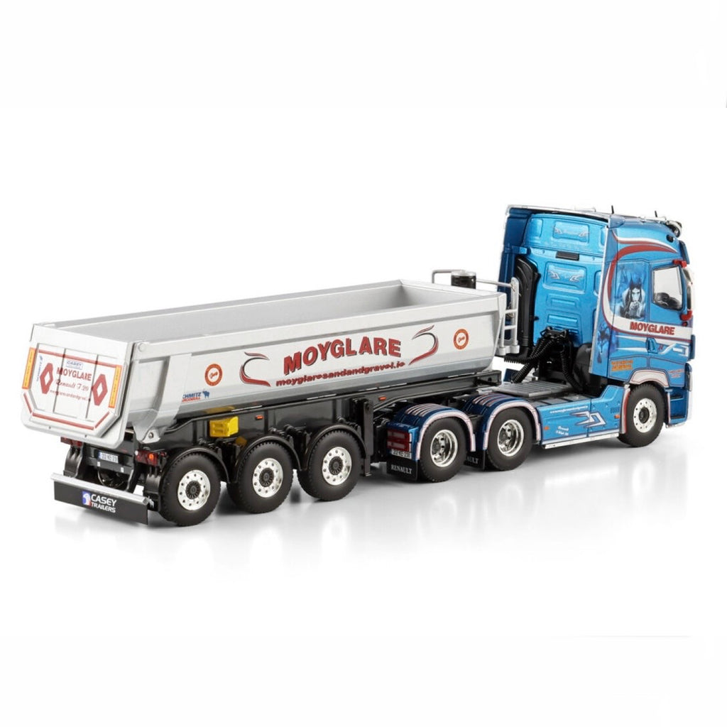 WSI Moyglare Renault Trucks T High 6x2 Tag with Half Pipe Tipper Trailer