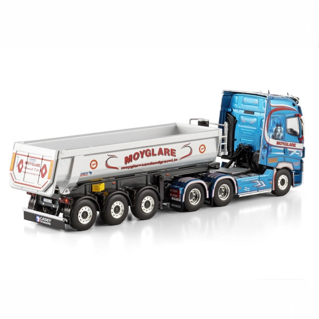 WSI Moyglare Renault Trucks T High 6x2 Tag with Half Pipe Tipper Trailer