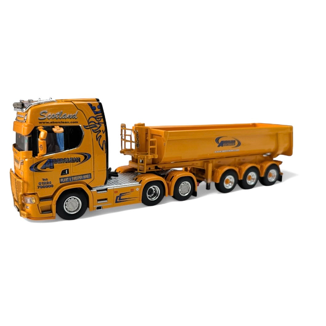 WSI Aberclean Scania S730 Highline with 3 Axle Tipper Trailer