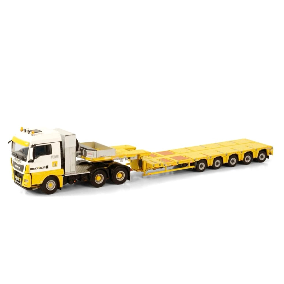 WSI Mediaco MAN TGX XLX 6x4 with Nooteboom 5 Axle PX Low Loader