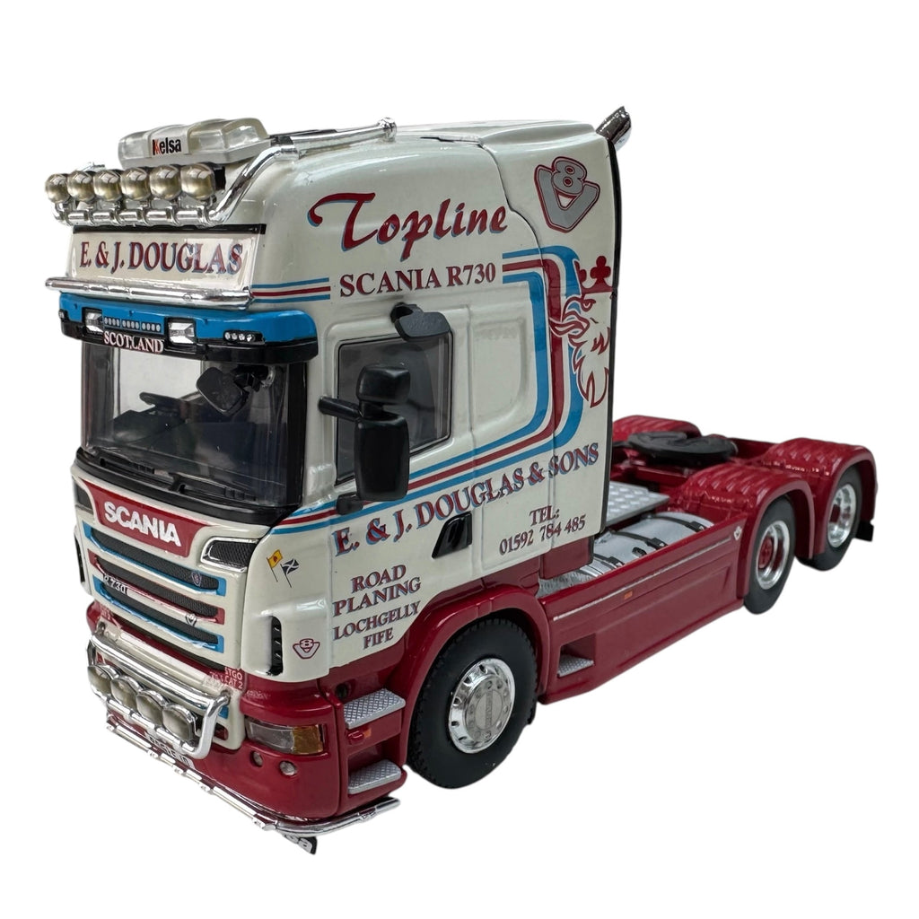 WSI E & J Douglas Scania R6 730 Topline (Long chassis) with 4 Axle Semi Low Loader